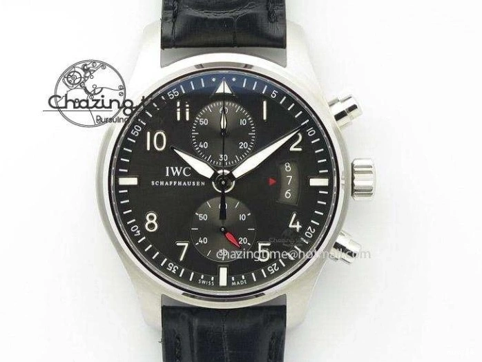 MIROTIME 0503 Big Pilot IW510301 Satin-Polished RG YLF Best Edition Black Dial On Leather Strap A Flexible 7222